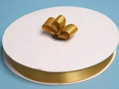 100 Yards 7/8" DIY Gold Satin Ribbon Wedding Party Dress Favor Gift Craft