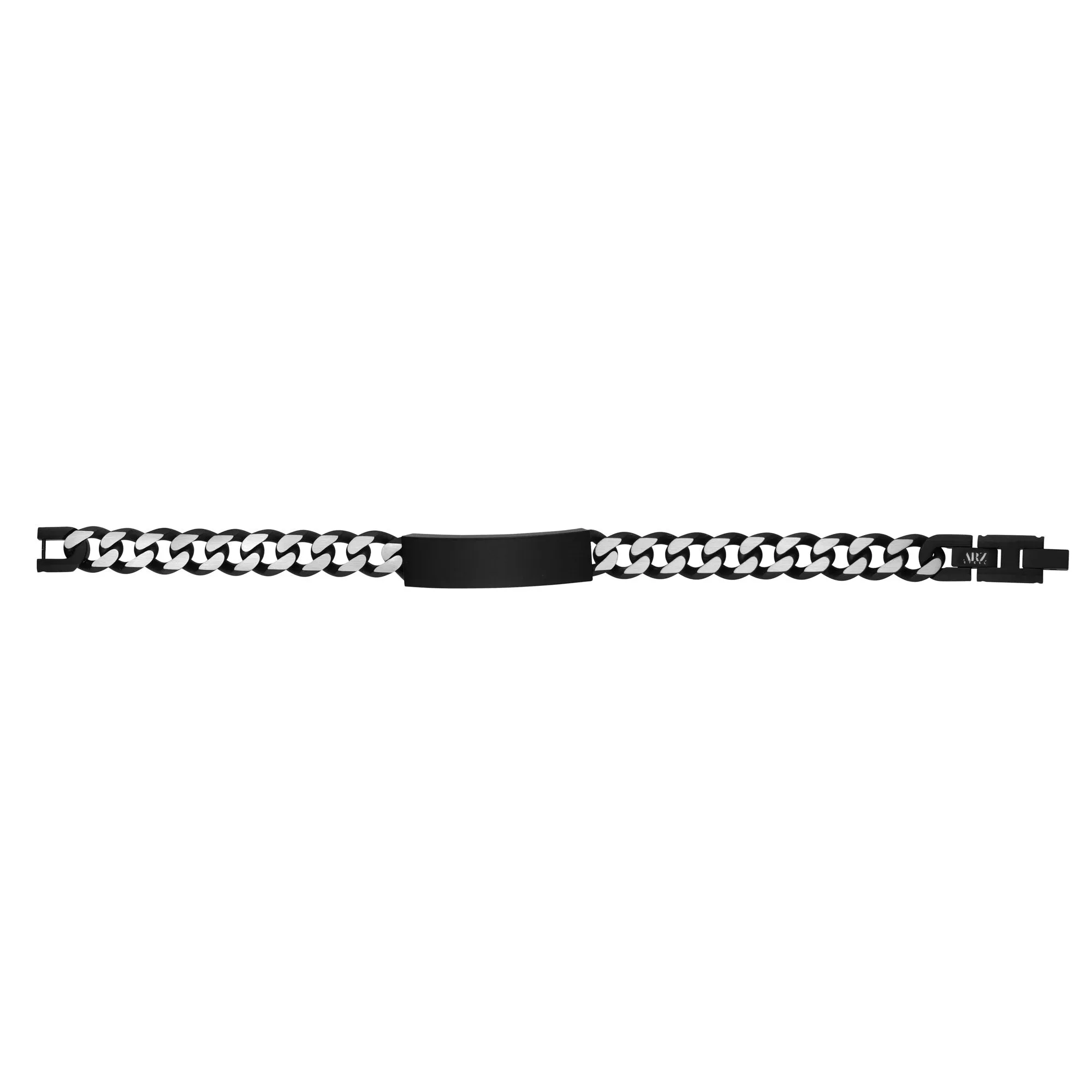 11mm Two Tone Cuban Link ID Bracelet