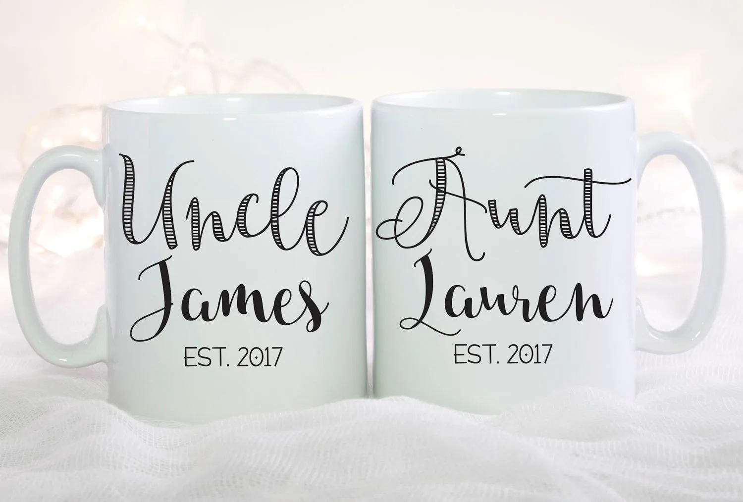 Aunt and Uncle Mugs, Aunt Mug, Personalized Gift, Uncle Mug, Gift for Aunt, Gift For Uncle, Baby Reveal, Pregnancy Announcement Mug,