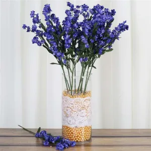 Baby Breath Bush Artificial Silk Flowers - Navy Blue