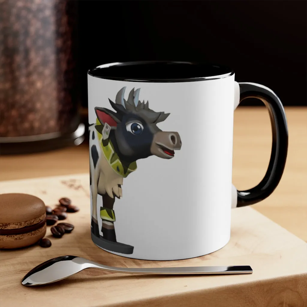 Black Cow Accent Mug