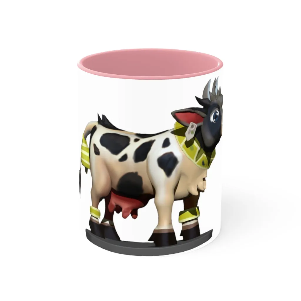 Black Cow Accent Mug