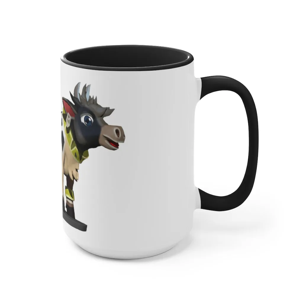 Black Cow Accent Mug