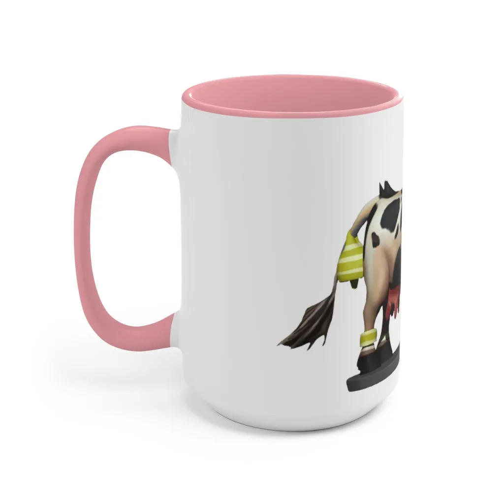 Black Cow Accent Mug