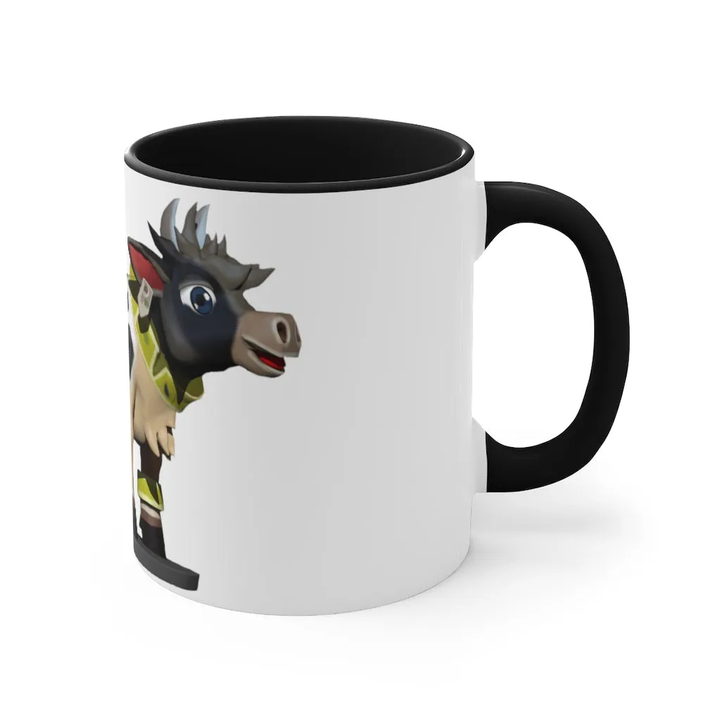 Black Cow Accent Mug