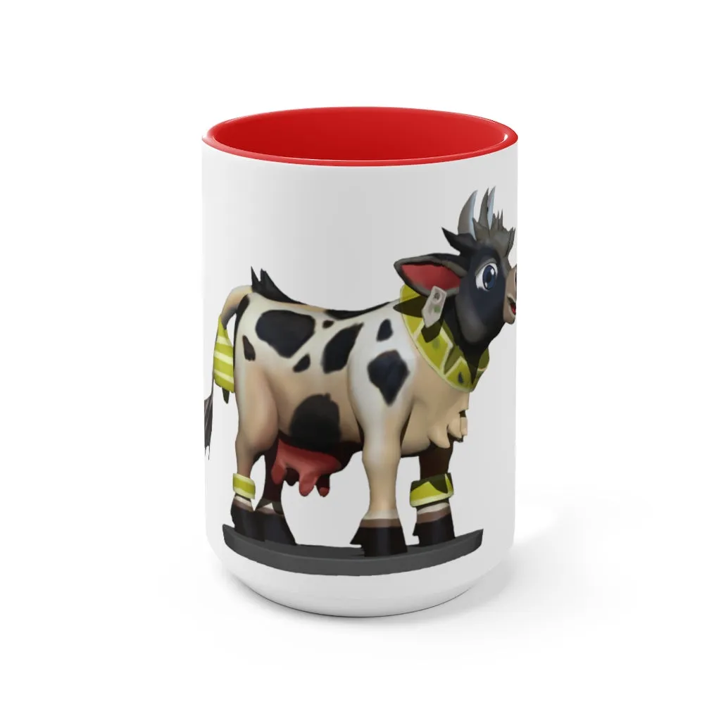 Black Cow Accent Mug