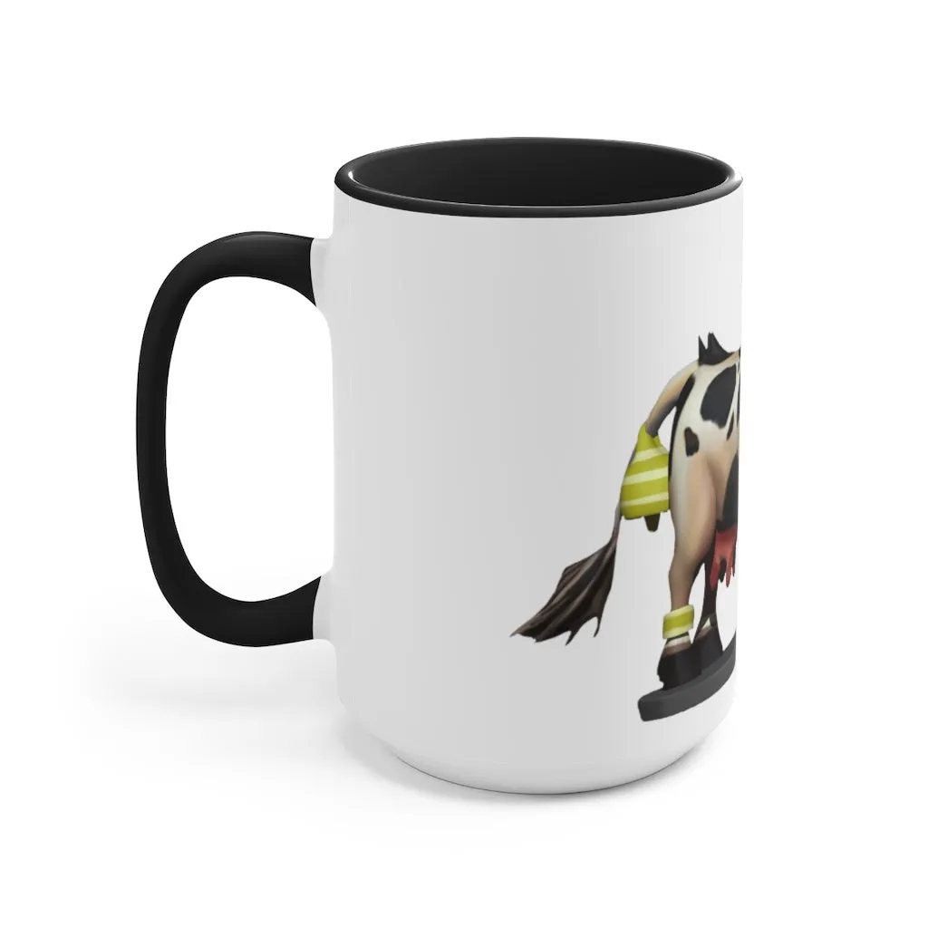 Black Cow Accent Mug