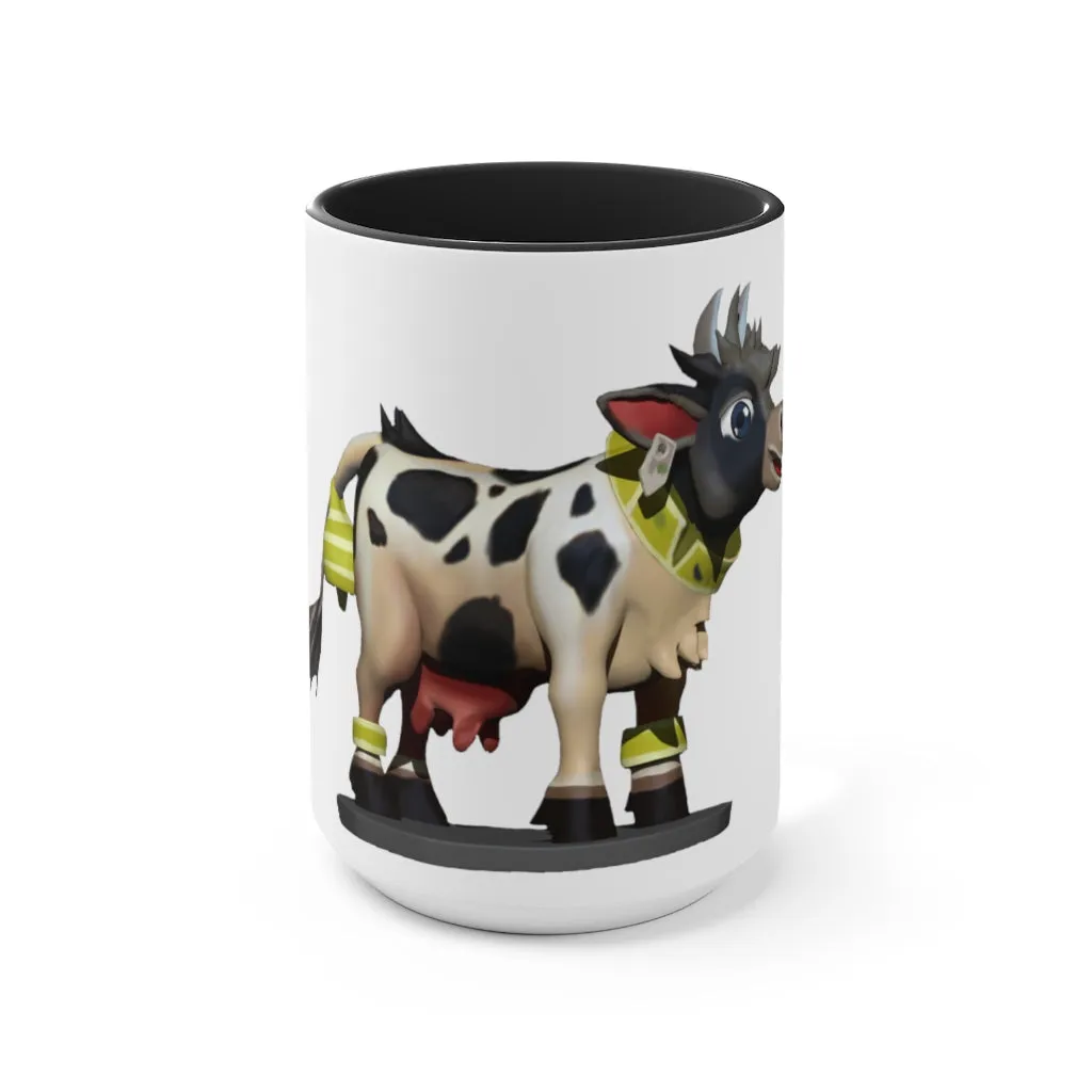 Black Cow Accent Mug