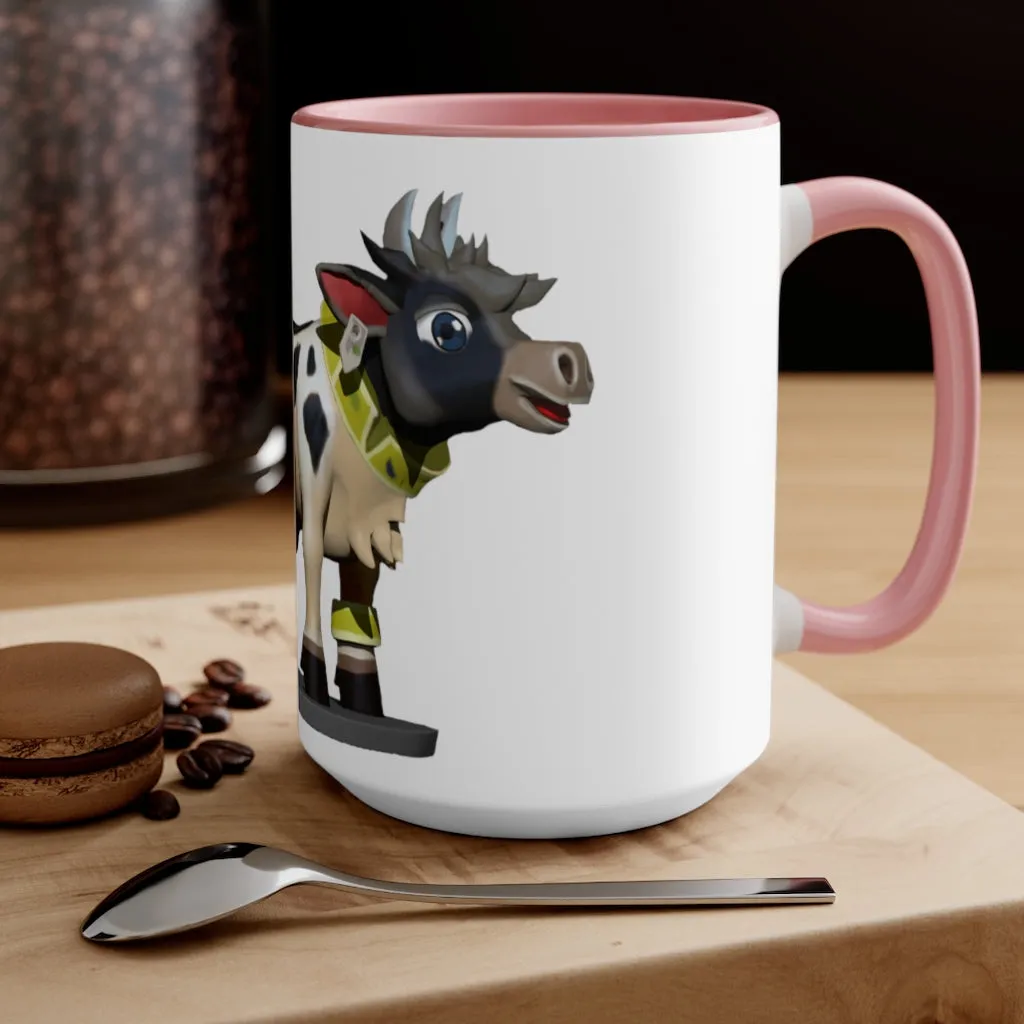 Black Cow Accent Mug