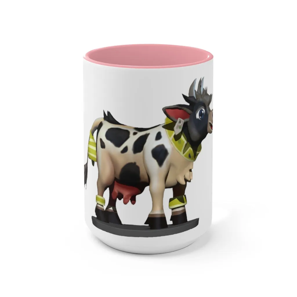 Black Cow Accent Mug