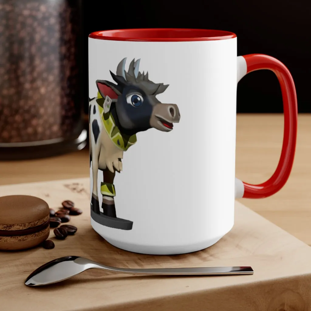 Black Cow Accent Mug