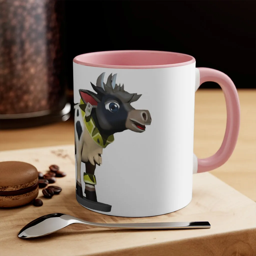 Black Cow Accent Mug