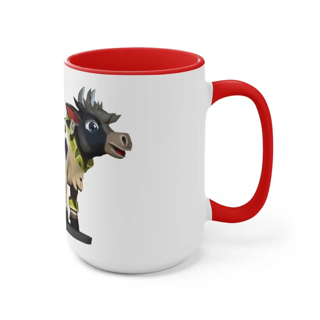 Black Cow Accent Mug