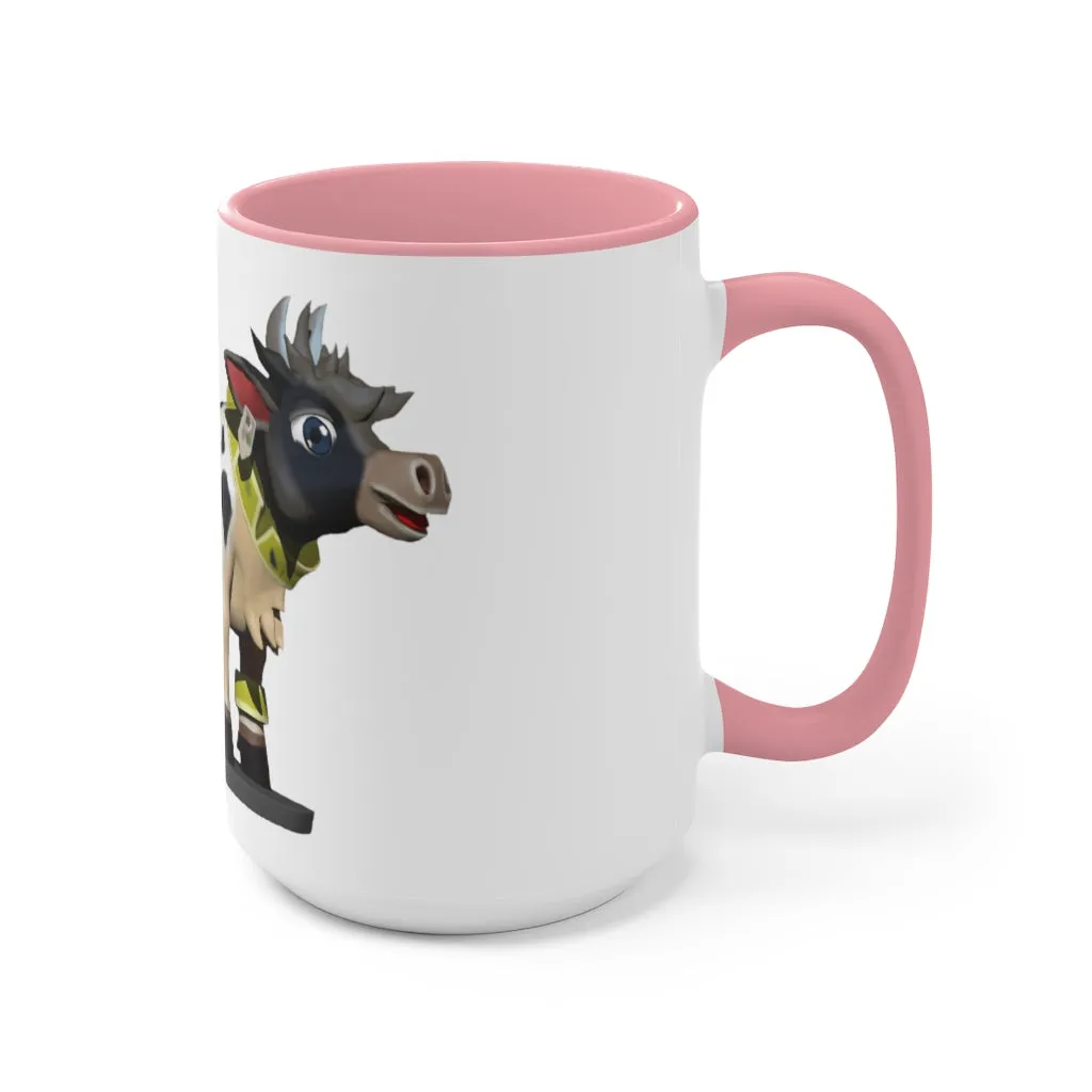 Black Cow Accent Mug