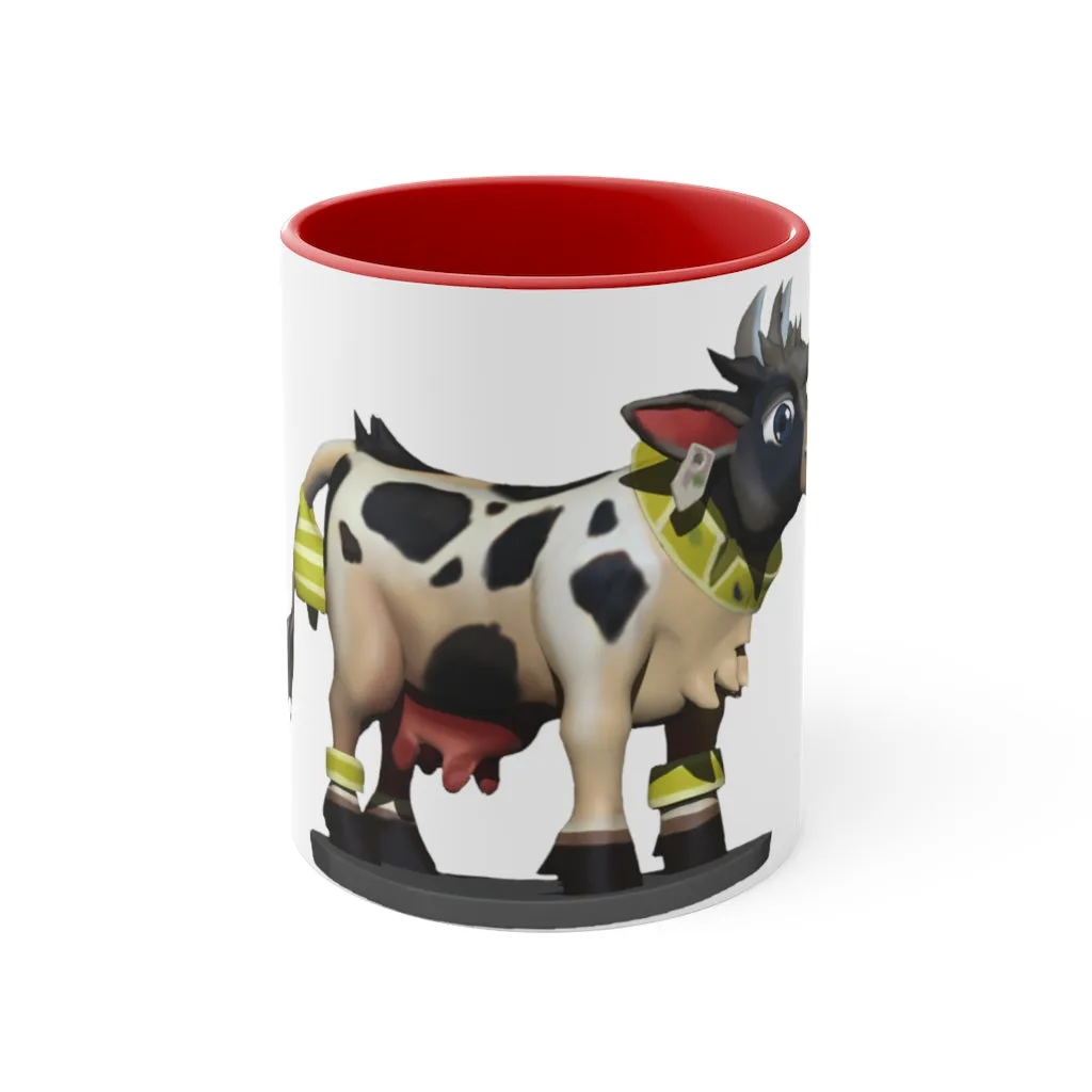 Black Cow Accent Mug