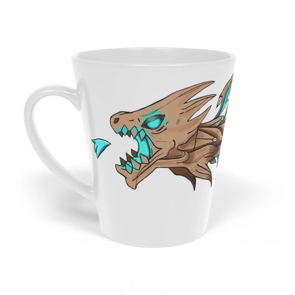 Blue Dragon Gun Latte Mug, 12oz