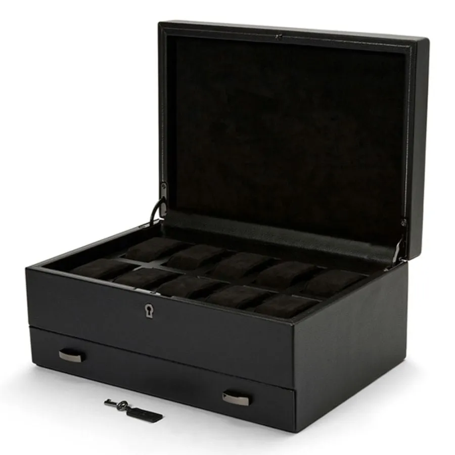 British Racing 10 Piece Watch Box With Storage