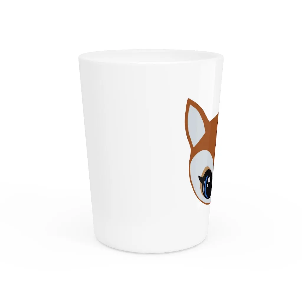 Brown Deer Head Shot Glass