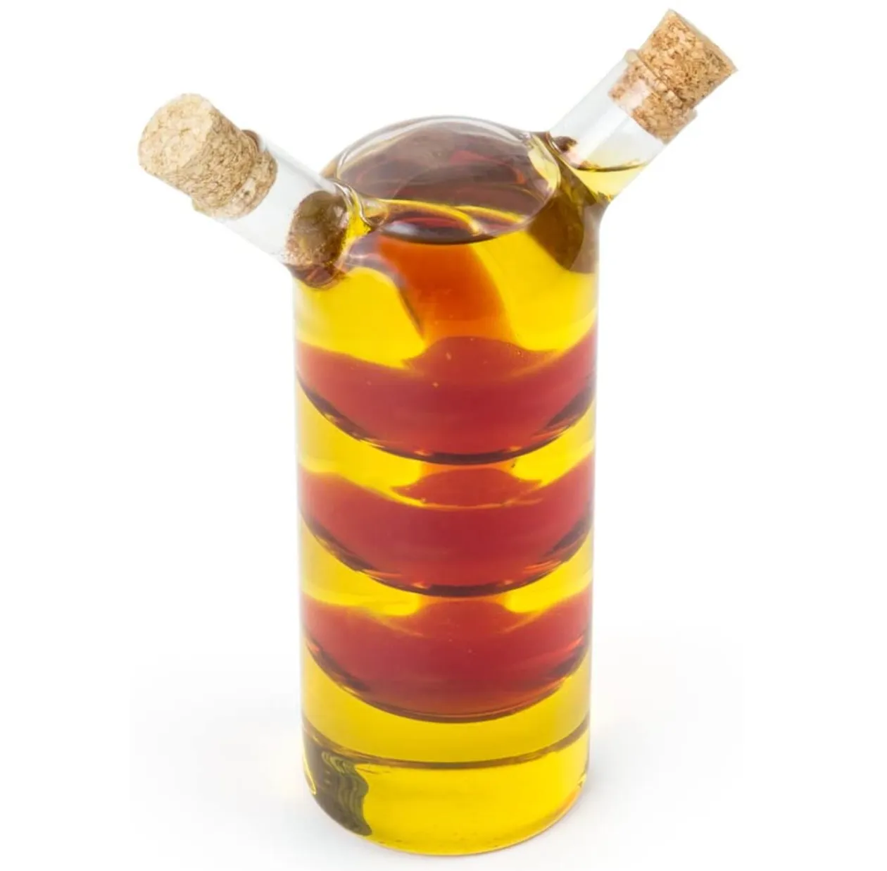 Bubble Design Glass Oil and Vinegar Bottle