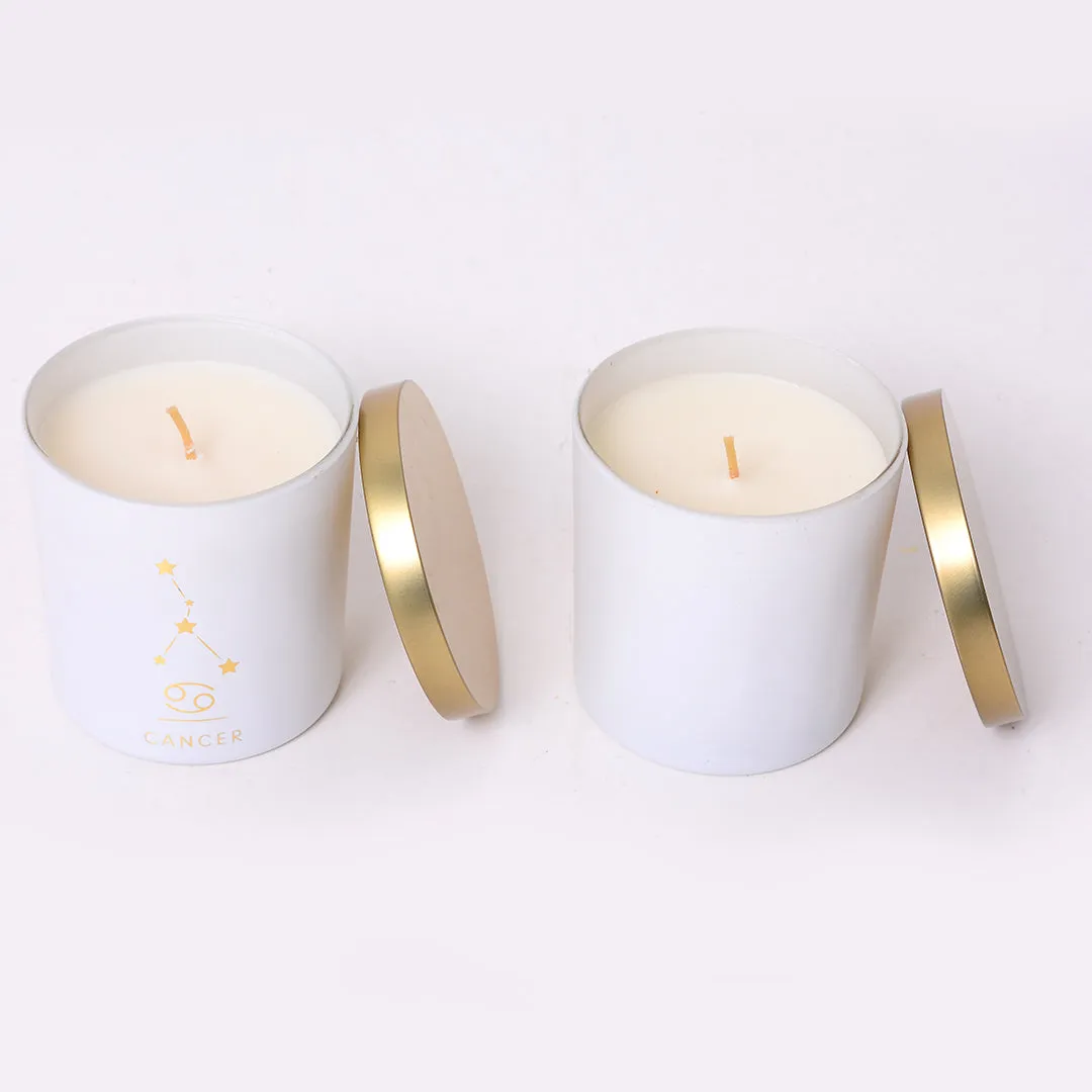 Cancer Zodiac Scented Jar Candle - Set of 2