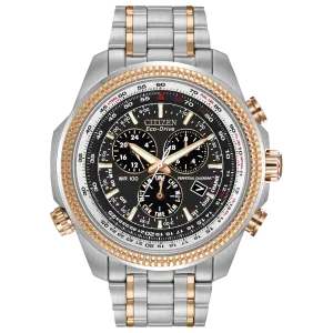 Citizen Eco Drive Perpetual Chronograph Two Tone Watch BL5406-56L