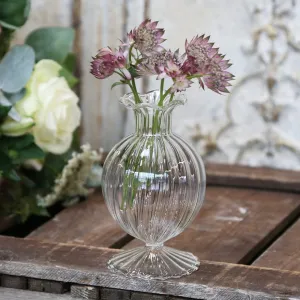 Clear Glass Bud Vase C