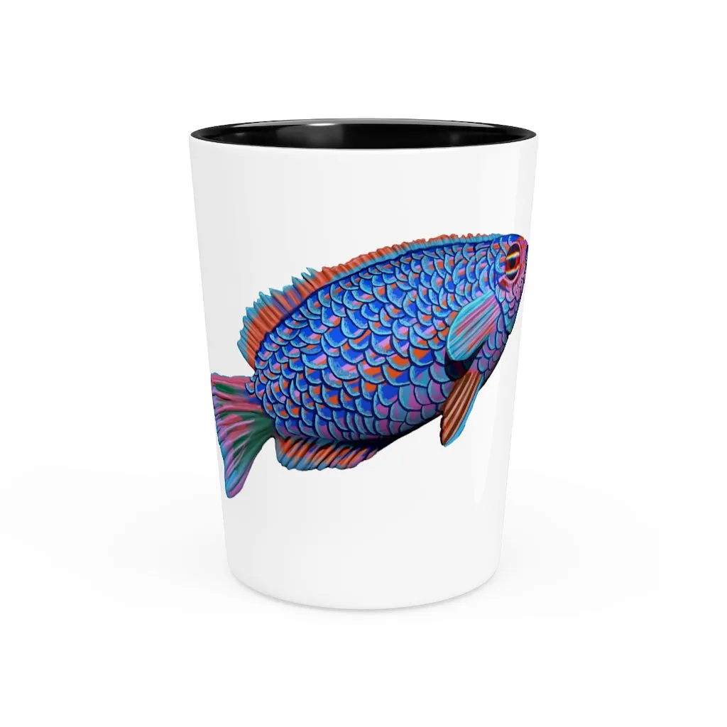 Colored Fish Shot Glass