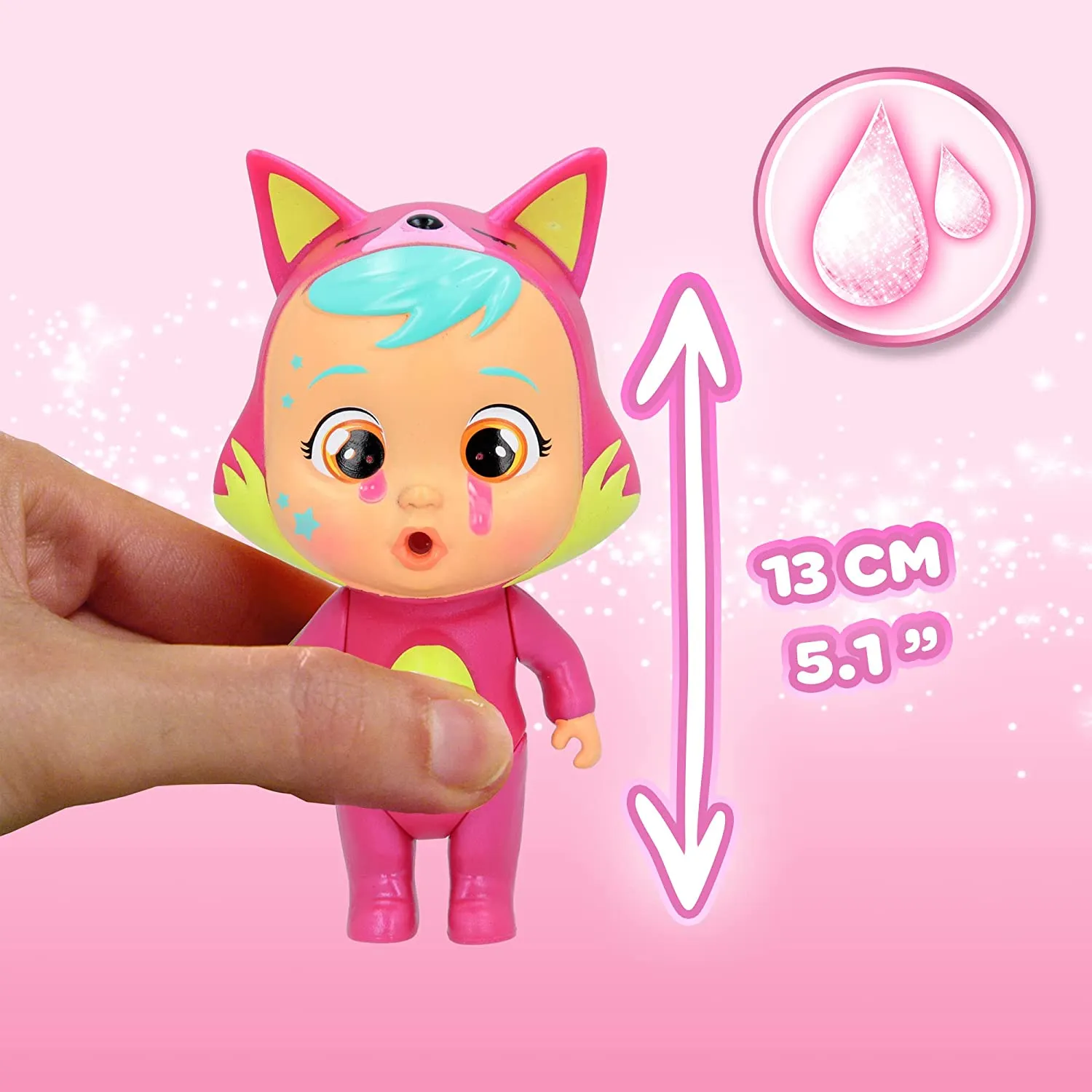 Cry Babies Magic Tears Pink Edition - Special Edition Series 8 Surprises, 8  to Collect