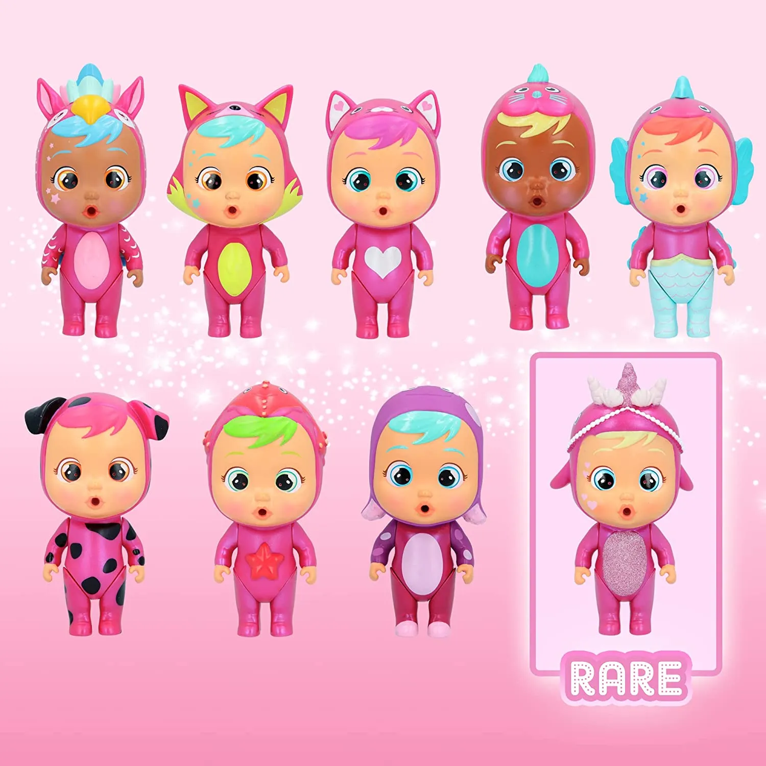 Cry Babies Magic Tears Pink Edition - Special Edition Series 8 Surprises, 8  to Collect