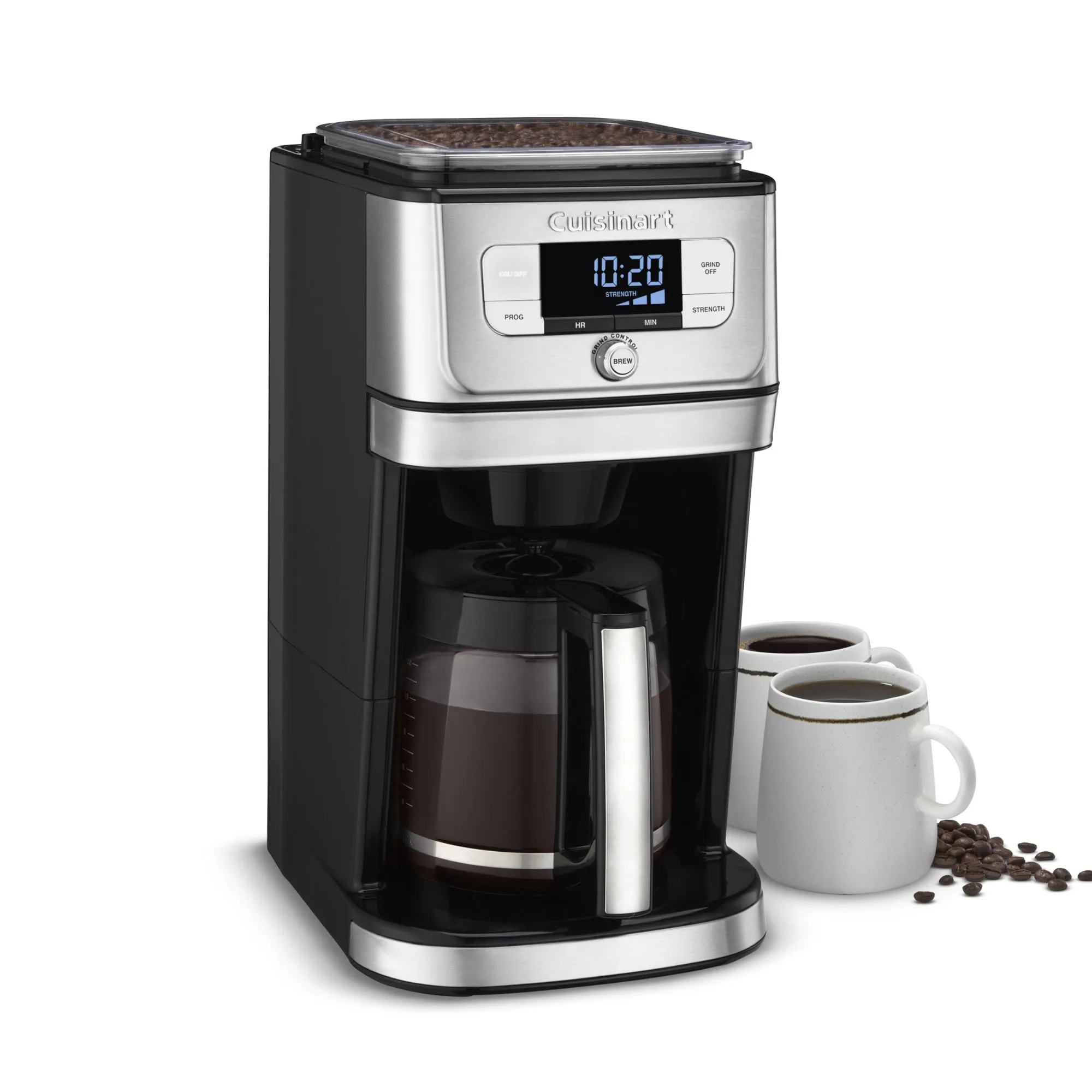 Cuisinart Burr Grind & Brew Coffee Maker with Glass Carafe – 12 Cup