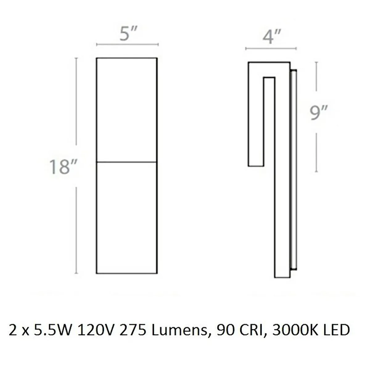 Double Down Outdoor Wall / Ceiling Light