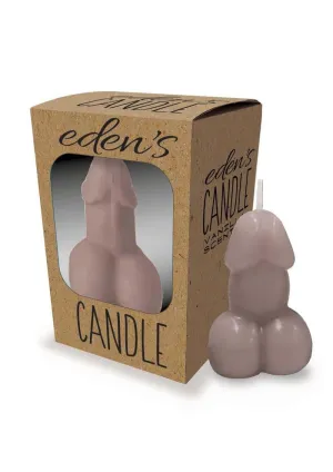 Eden's Candle Vanilla Scented Penis - Taupe