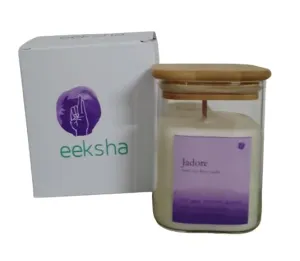 eeksha CANDLESHighly Fragranced Glass jar Candle - Gift for Brother Sister Mother dad Family corportate Gift-Jadore