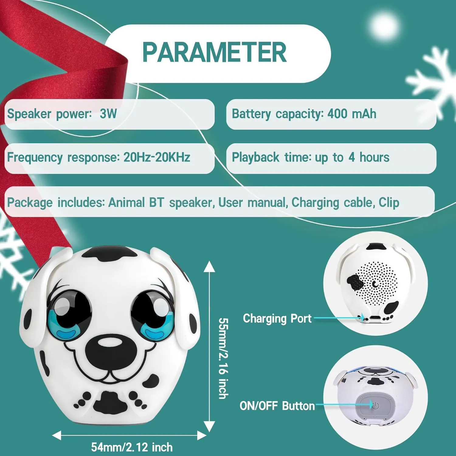 Fashionit Wireless U Mini Speaker For Kids – Dog