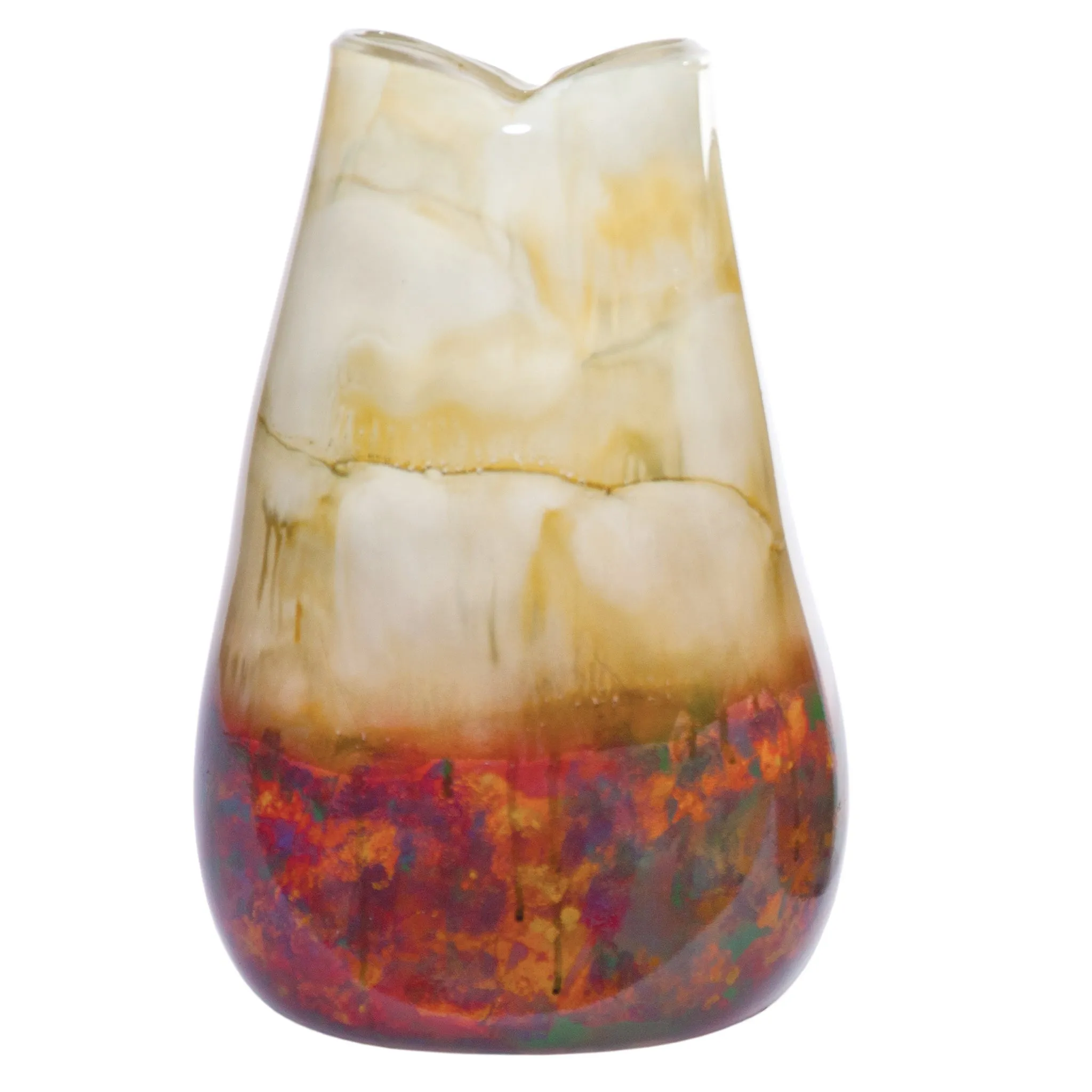 Fiesta Small Glass Flower Urn