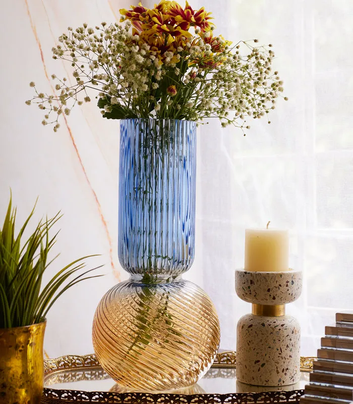 Fluted Ribbed Vase