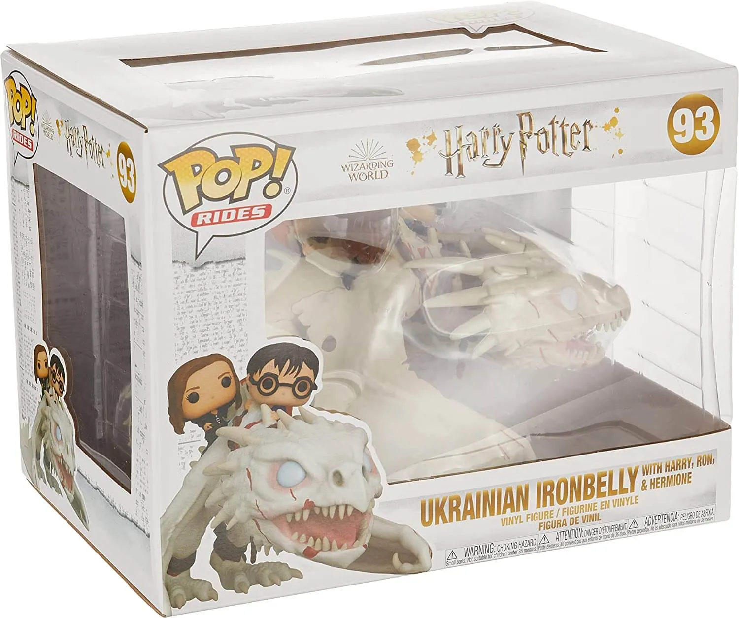 Funko Pop! Rides: Harry Potter, Gringotts Bank Dragon with Harry, Ron and Hermione