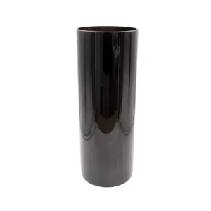 GLASS VASE 15X40CM BLACK