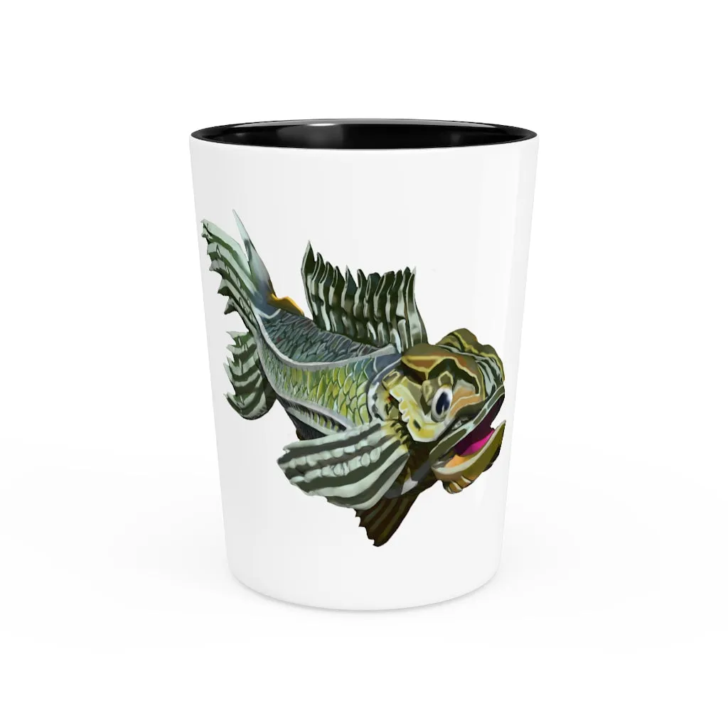 Green Fish Shot Glass