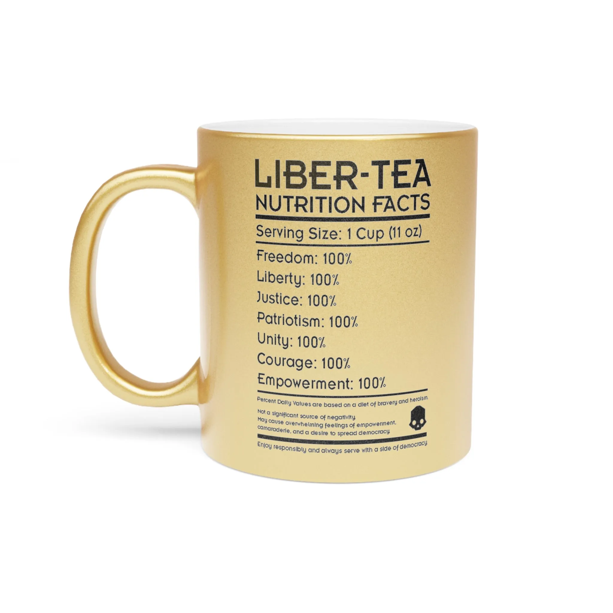 Helldivers 2 Metallic Mug Shiny (Silver\Gold) Helldiver Gift For Gamer Game Cup Mugs Cups Liberty Libertea Liber-tea Gifts Birthday Christmas