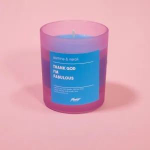 Jasmine & Neroli Thank God I’m Fabulous Frosted Pink Jar Candle