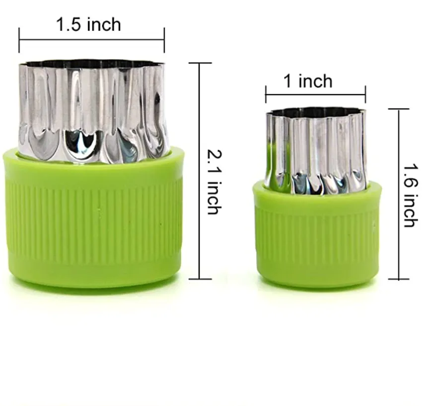 Kitchen Mini Fruit & Vegetable Cutters – 9 Piece Set