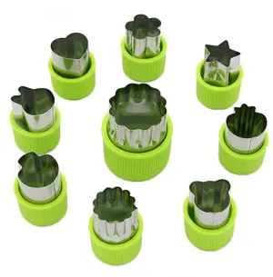 Kitchen Mini Fruit & Vegetable Cutters – 9 Piece Set