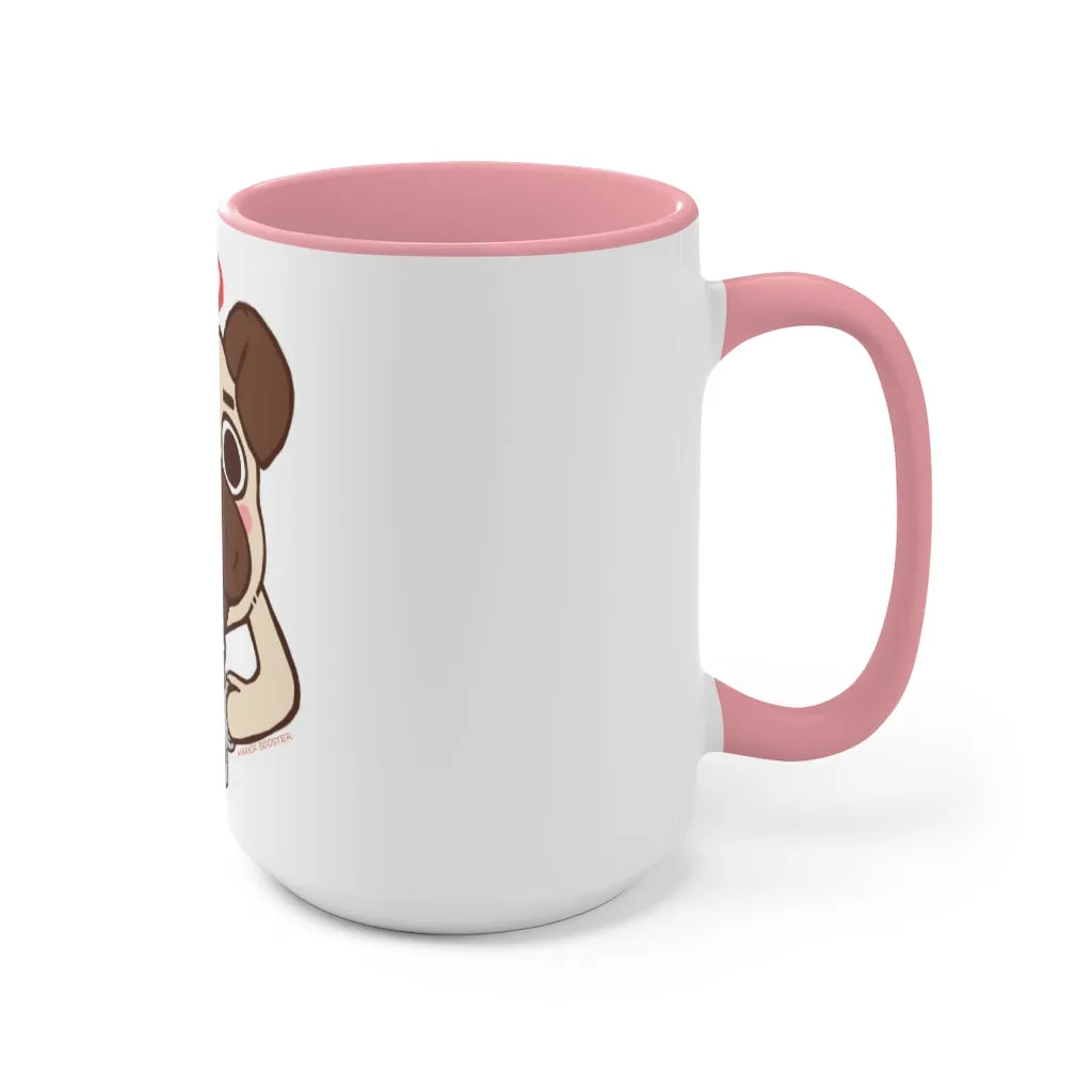 More Pug Coffee Please Accent Mug