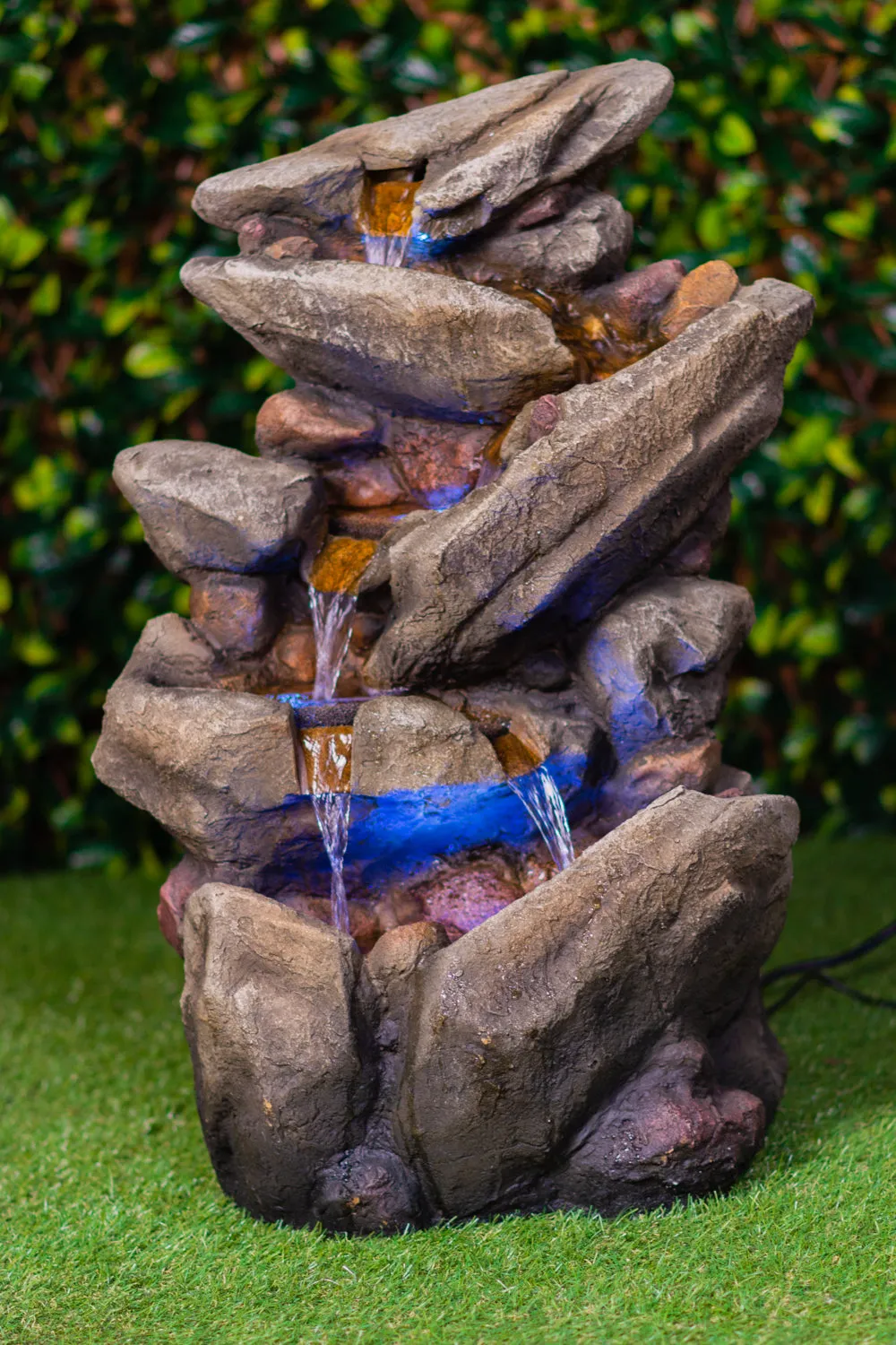 MultiLevel Stone Fountain With  Led Lights