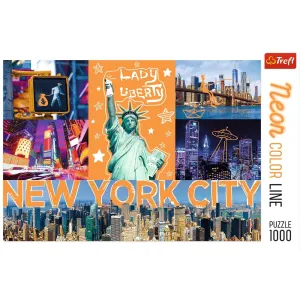 Neon City,1000 piece puzzle by Trefl