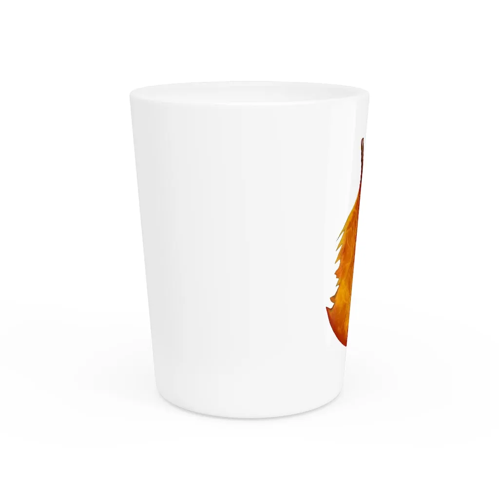 Orange Leaf Shot Glass