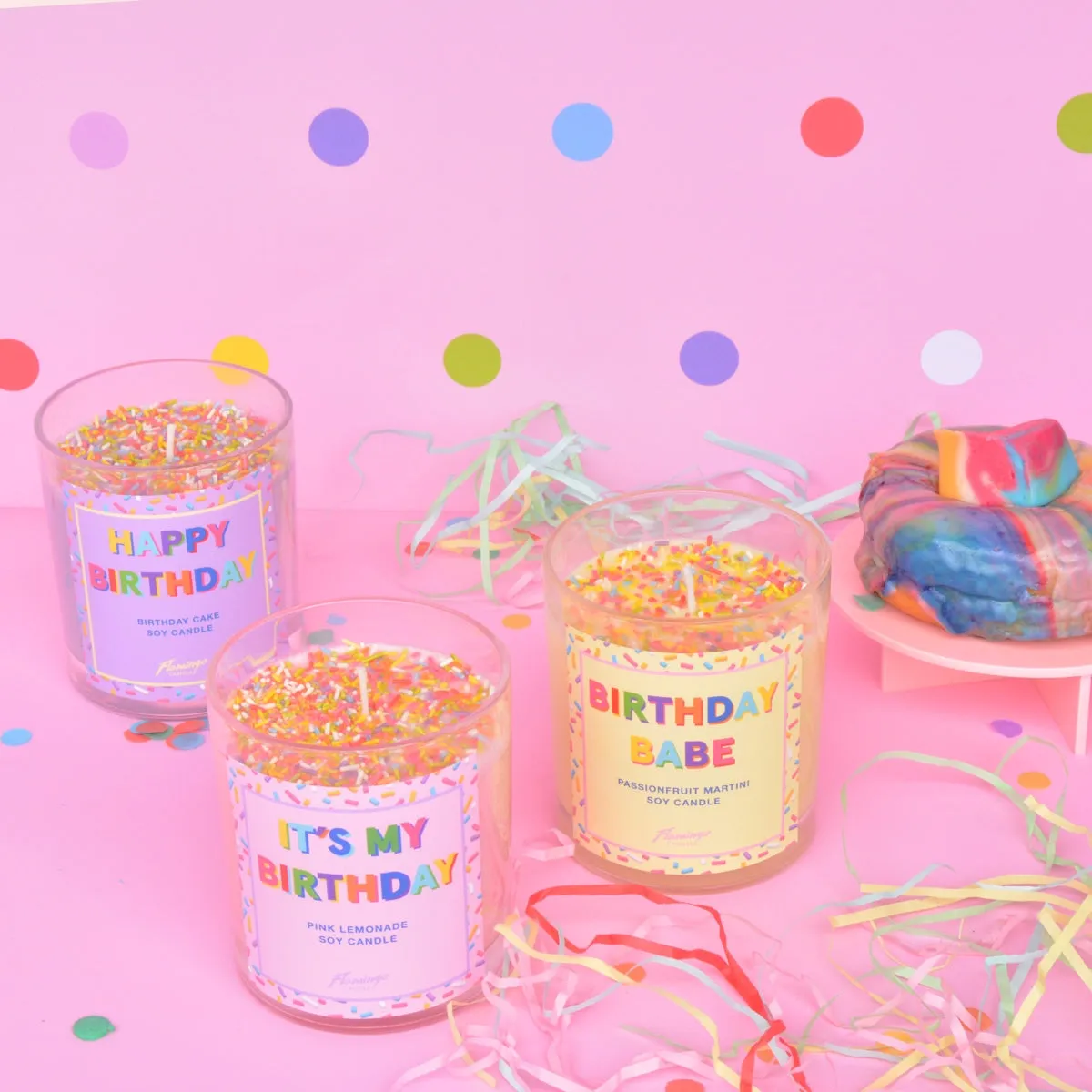 Passionfruit Martini Birthday Babe Sprinkle Candle