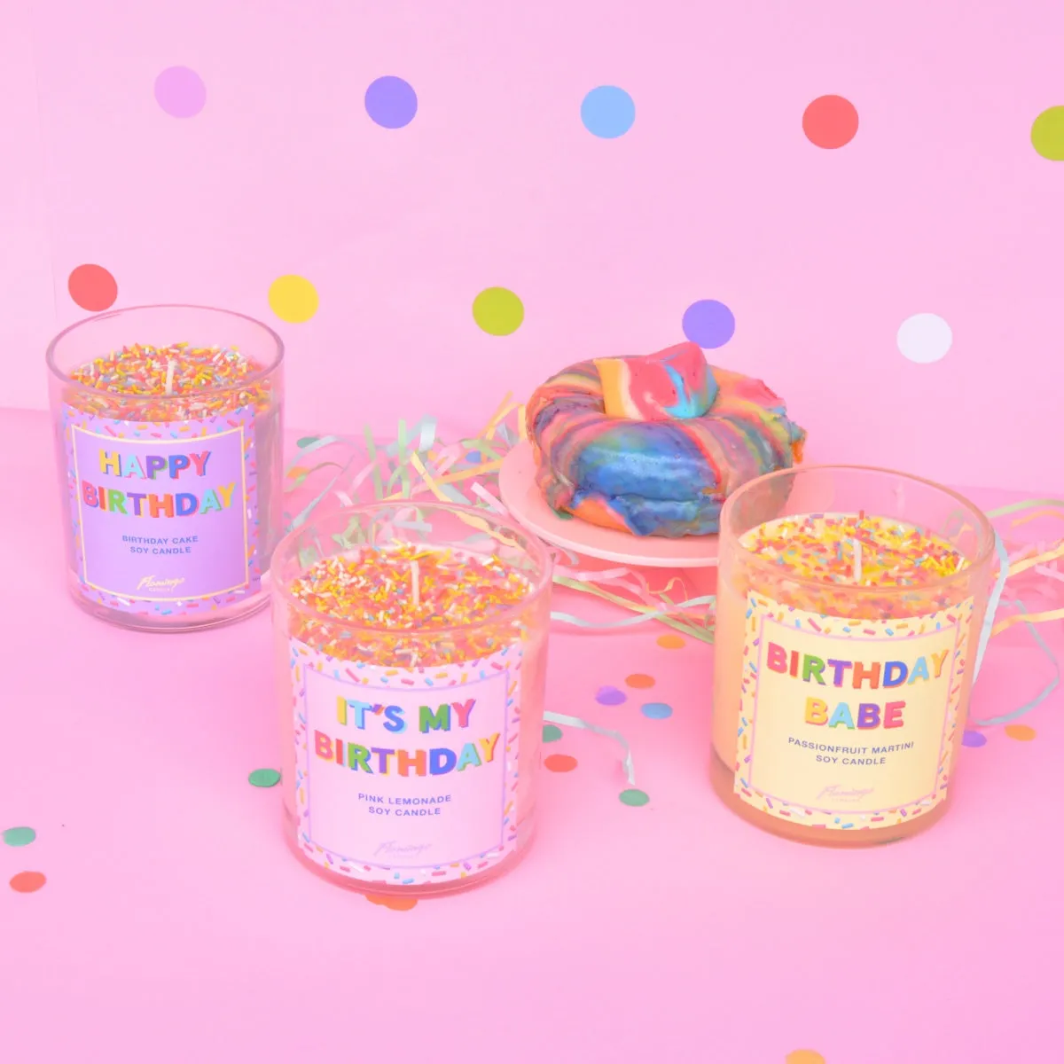 Passionfruit Martini Birthday Babe Sprinkle Candle