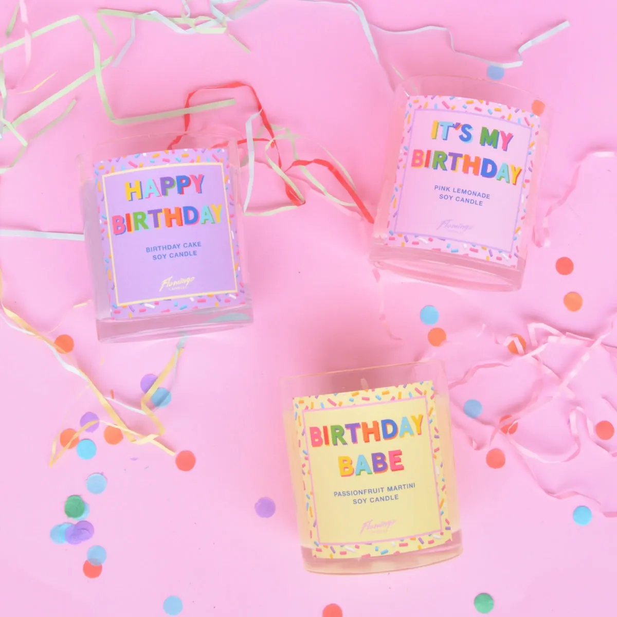 Passionfruit Martini Birthday Babe Sprinkle Candle